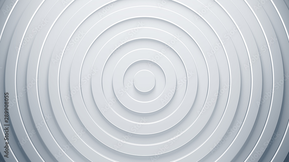 Poster 3d circles render illustration. clean, bright abstract background. geometric texture concept for bus