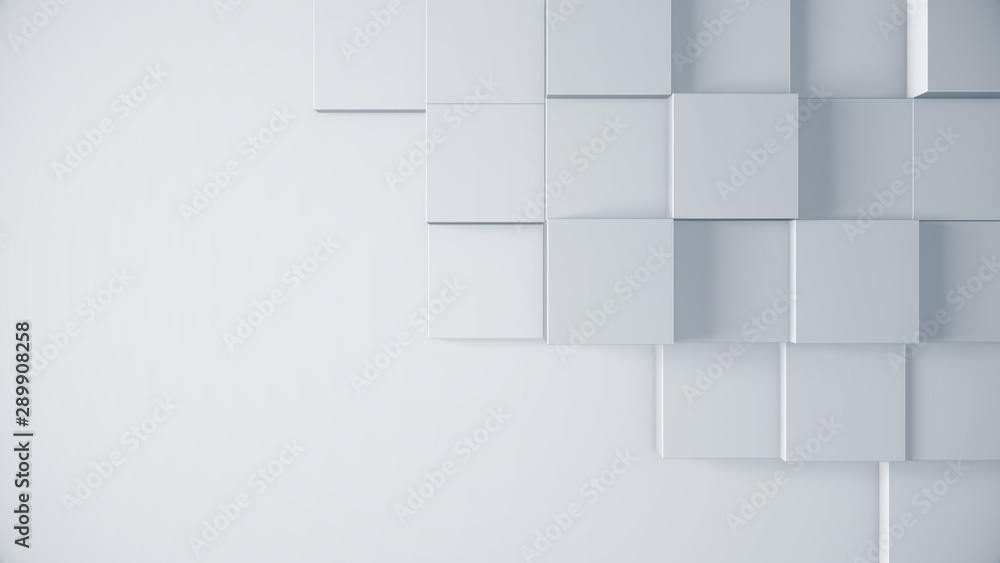 Poster title screen concept. abstract background with cubes on the surface. clean and modern pattern for bu