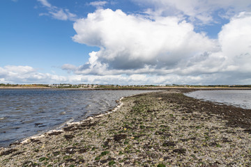 Low tide path between Hare Island and Ballyloughane Beach