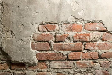 Texture of a brick wall. The old wall.