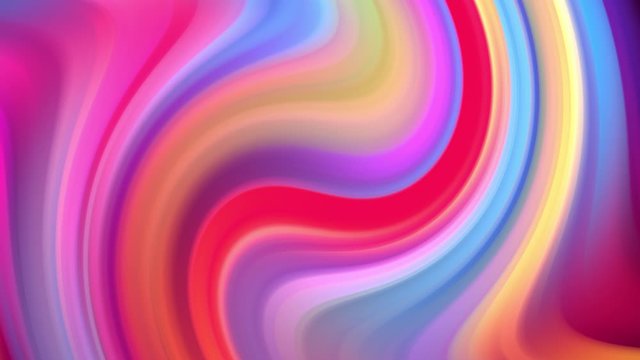 Gradient of rainbow colors are cyclically shifting in loop. It is 4k beautiful abstract background with seamless looping animation for holiday presentations or trendy stuff in motion design style.