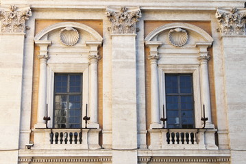 Fototapeta na wymiar Renaissance windows