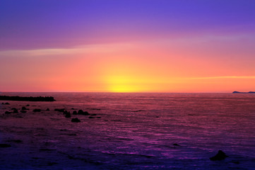 Sonnenuntergang auf Kreta aus verschiedenen Blickwinkeln fotografiert.