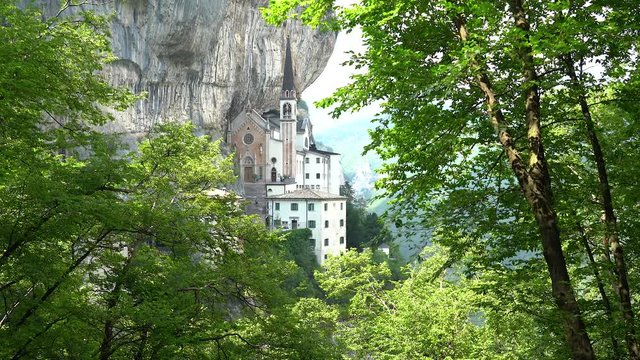 Madonna della Corona Sanctuary, in the Province of Verona, Veneto, Italy.