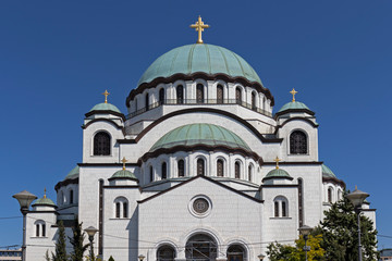Church of Saint Sava in city of Belgrade, Serbia