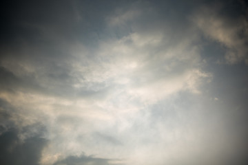 dramatic sky with clouds