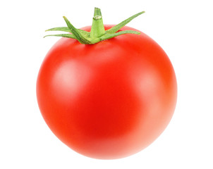 fresh tomato isolated on a white background