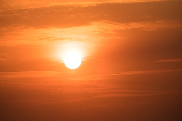 sunset over the sea