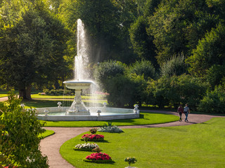 Fountain in the summer Park. Catherine park. Tsarskoe selo.