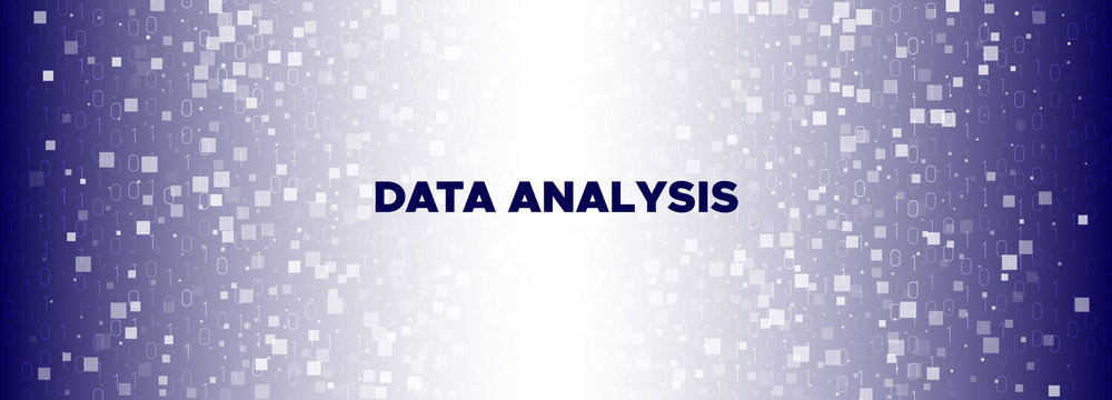 Digital Particles. Blue Technology Background. 