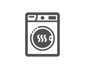Laundry service sign. Dryer machine icon. Dry clothing symbol. Classic flat style. Simple dryer machine icon. Vector