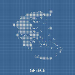 Fototapeta na wymiar map of Greece