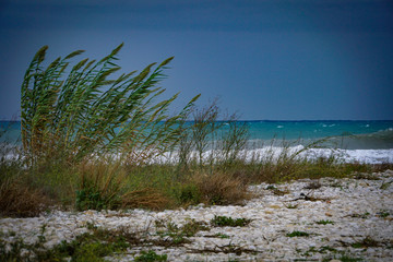 ALTEA, SPAIN - SEPTEMBER 12, 2019: Beautiful views of Altea with gorgeous sea and incredible nature 