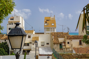 ALTEA, SPAIN - SEPTEMBER 12, 2019: Beautiful views of Altea with old town and incredible nature 