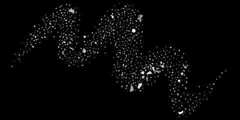 Naklejka premium Silver glitte. 