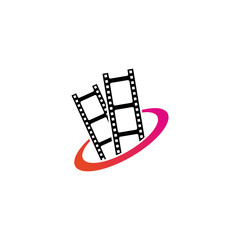 Fototapeta na wymiar Digital Movie Logo Template Design