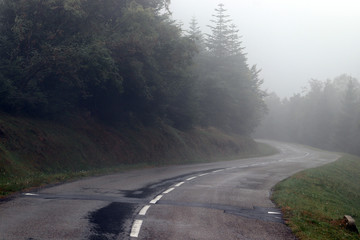 Attention la route glisse