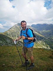 Hiking trail in the mountains