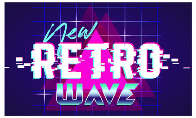 Retro future, slogan give me back 80's, futuristic landscape, mountains. Sci-Fi Background. 80s Party Background. Retro Wave music album cover template with sun, space, mountains