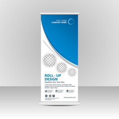 Fototapeta premium Roll up banner stand template design