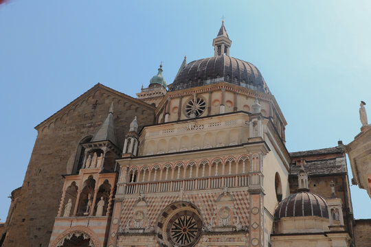 Italie - Lombardie - Bergamo - Fa&ccedil;ade de la Chapelle Colleoni