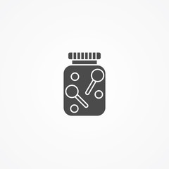 Candy jar vector icon sign symbol