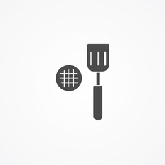 Kitchen spatula vector icon sign symbol