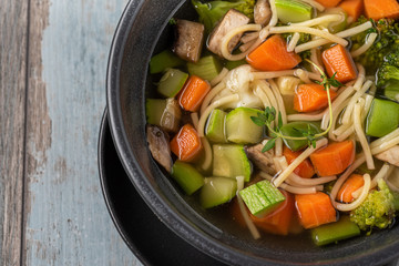 minestrone soup bowl