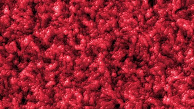 3D rendering of human cell. Microscopic cg animation, biology, science concept. Blood, dna and cell colony. 