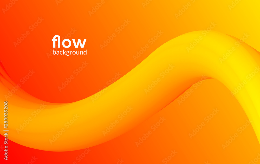 Poster abstract futuristic flow background wave pattern gradient flyer design dynamic modern liquid banner 