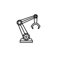 Arm engineer machine mechanic robot technology icon. Element of futuristic techn