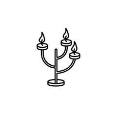 Candle icon. Element of India culture icon