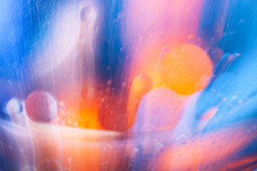 Blue-orange blurry abstract background for graphic design