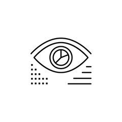 Obraz premium Company vision, recruitment icon. Element of recruitment thin line icon