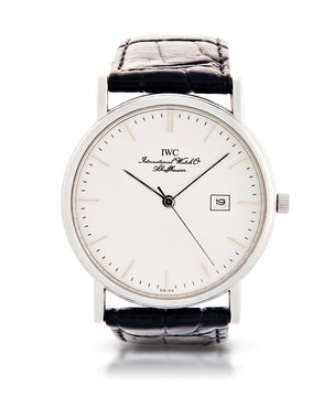 St.Petersburg, Russia - May 2018 - Male wrist watch. IWC.