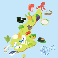 淡路島名産品マップ