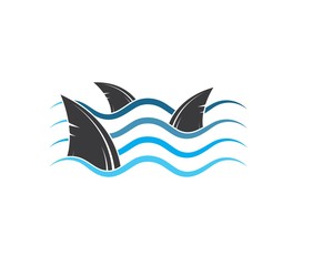 shark fin icon vector illustration