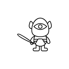Cyclops, fairy tale icon. Element of fairy Tale icon