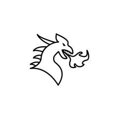 Dragon, fairy tale icon. Element of fairy Tale icon