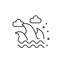 Sea wave beach icon. Element of Hawaii icon