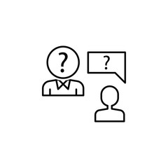Interview icon. Element of interview icon