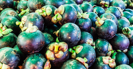 Background Pile Mangosteen