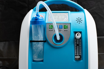 Medical Device Individual Blue White portable oxygen cylinder to put gas for patients with...