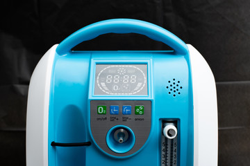 Medical Device Individual Blue White portable oxygen cylinder to put gas for patients with...