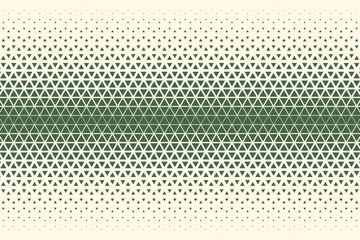 Green Descending Triangular Pattern (Middle Horizontal, Light)