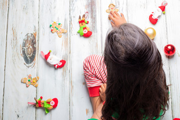 Little girl, Christmas ornaments, merry christmas, portrait, lifestyles, christmas background, childhood, child, Christmas, adorable, celebration, cheerful, children, christmas e, clothing, curly hair