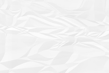 crumpled white paper background close up