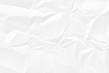 crumpled white paper background close up