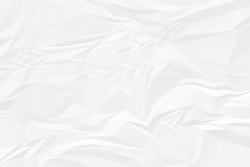 crumpled white paper background close up