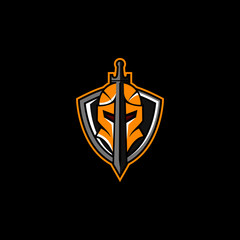 Knights Badge Logo Design Vector